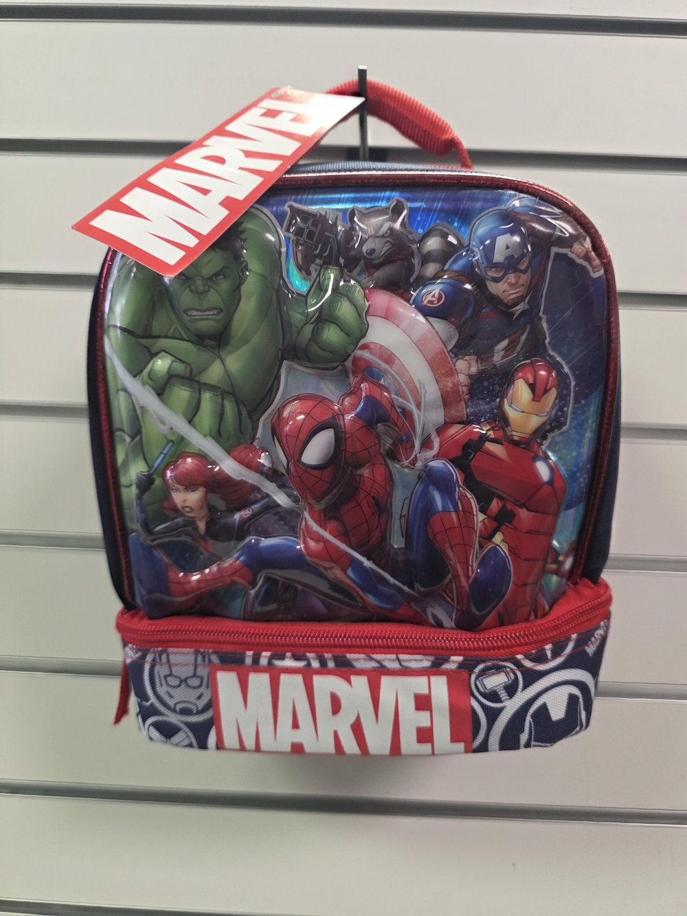 Marvel Kids Red and Blue Avengers Lunch Bag